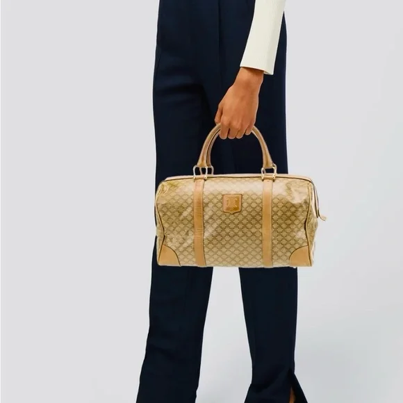 Celine Beige and Tan Satchel - Picture 5 of 16